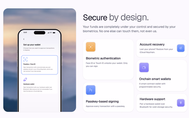 Security features with device preview
