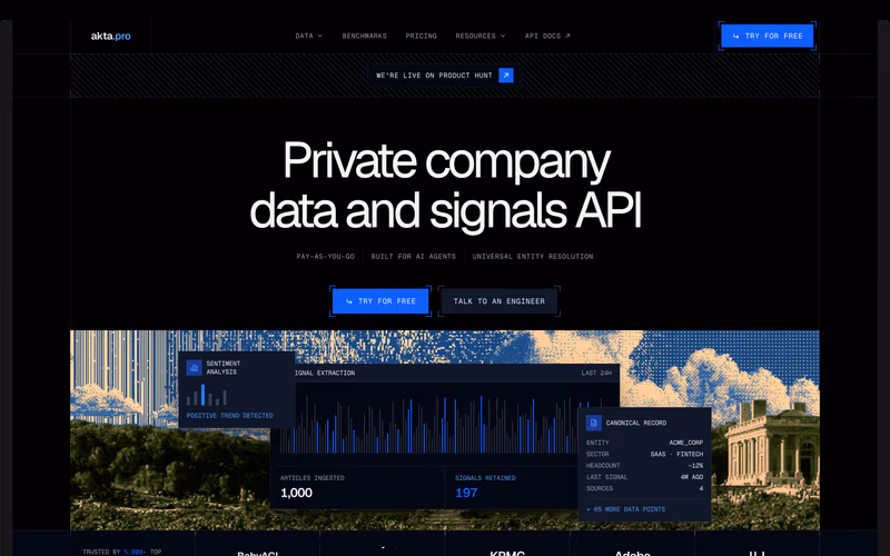 Data panel hero preview